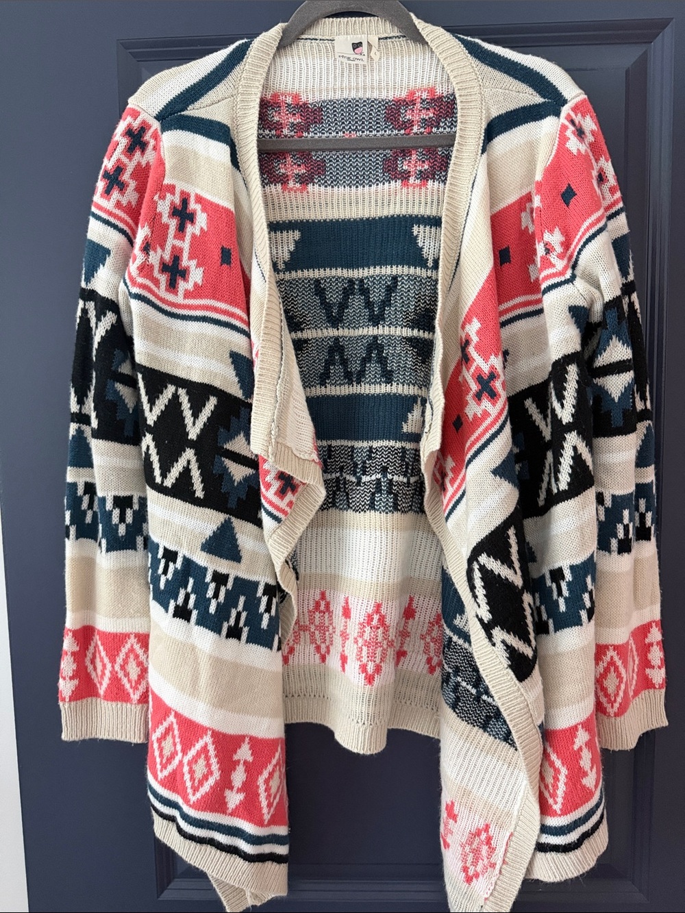 PINK OWL Aztec printed sweater cardigan